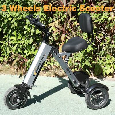 （Used-Excellent Condition) TopMate ES35 Powered Scooter 3 Wheels Foldable Trike with Backrest Seat for Adults, Lightweight ...