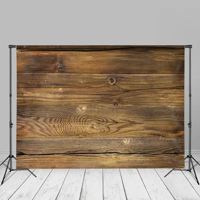 Brown Antique Wood Grain Photography Studio Backdrop - Aperturee