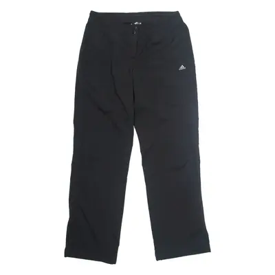 ADIDAS Womens Track Pants Black Straight UK 10 W30 L30