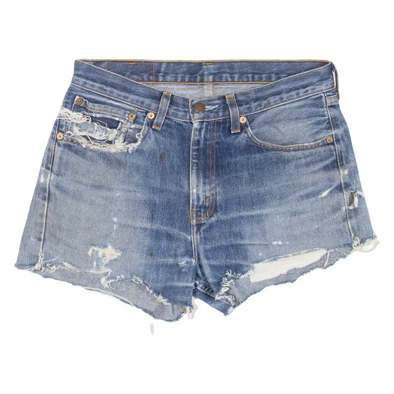 LEVI'S Womens Denim Shorts Blue M W32