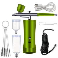 Electric Airbrush Kit with Compressor, Rechargeable Portable Cordless Air Brush Set, Handheld Airbrush Gun Set for Nail Art, ...
