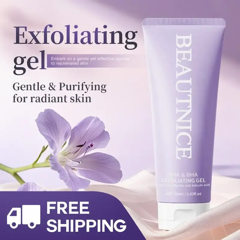 【FREE SHIPPING】BEAUTNICE Facial Exfoliating gel 60ml Lactic acid Glycolic acid Salicylic acid Hydrating Facial Skincare f...