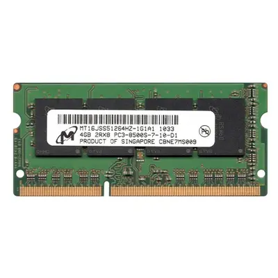 Micron MT16JSS51264HZ-1G1A1 | 4GB DDR3-1066MHz PC3-8500 Non-ECC Unbuffered SODIMM CL7 2Rx8 1.5V 204-Pin Memory Module