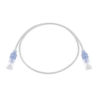 29438 Monoprice Cat6A Ethernet Patch Cable SlimRun Snagless RJ45 550MHz UTP Pure Bare Copper 10G 30AWG 10-Pack 2ft White