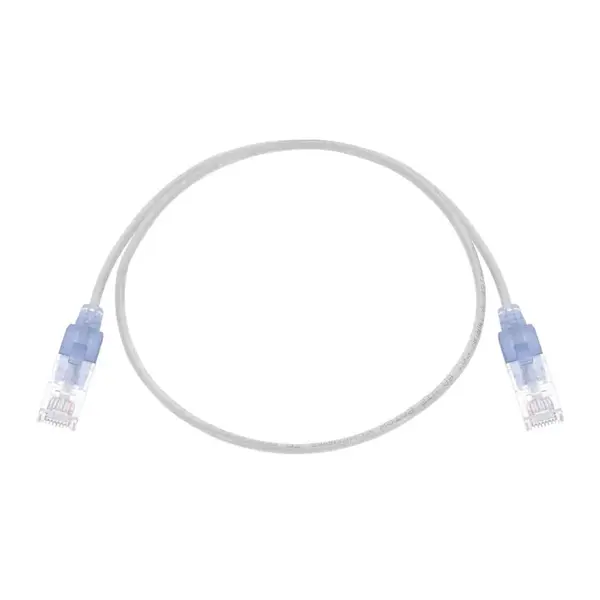 29438 Monoprice Cat6A Ethernet Patch Cable SlimRun Snagless RJ45 550MHz UTP Pure Bare Copper 10G 30AWG 10-Pack 2ft White