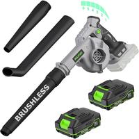 PULITUO Cordless Leaf Blower with 4.0Ah Battery and Charger Lightweight for Lawn Patio Yard Garden Dust