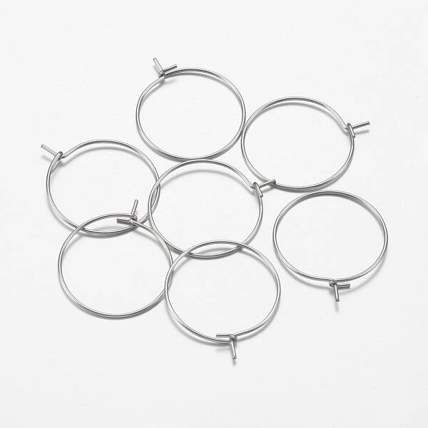 316 Surgical Stainless Steel Hoop Earrings Findings