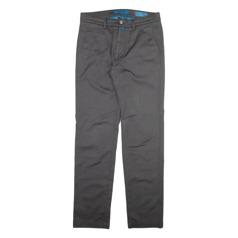 PIERRE CARDIN Mens Trousers Grey Slim Straight W33 L34