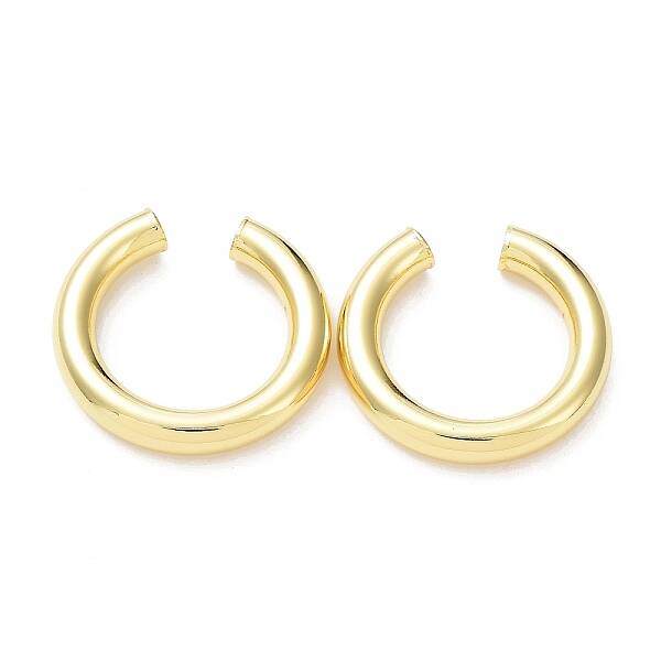 Rack Plating Brass Ring Cuff Earrings for Women