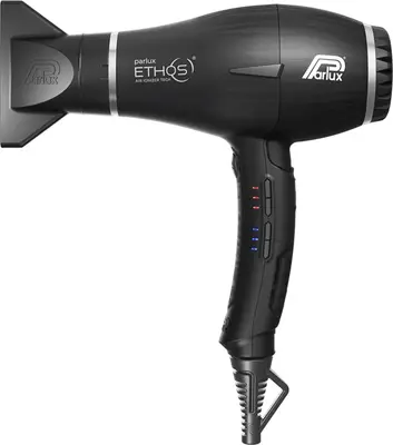 Parlux Ethos + Magic Sense professional hairdryer with ionizer + black diffuser