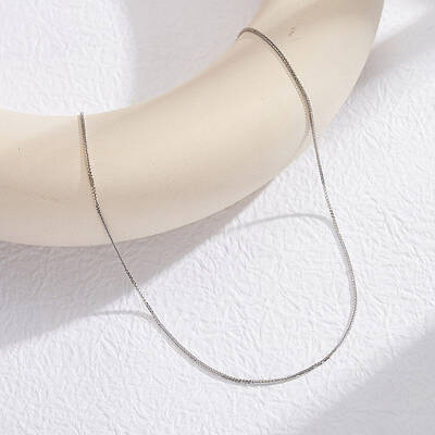 925 Sterling Silver Wheat Chain Necklaces for Women