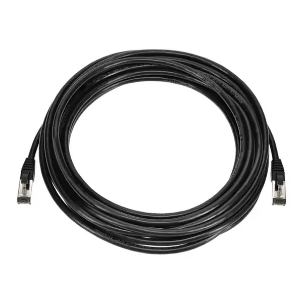 45449 Monoprice Cat8 Ethernet Patch Cable Double Shielded S/FTP 28AWG 2GHz 40G Pure Bare Copper Snagless RJ45 25ft Black