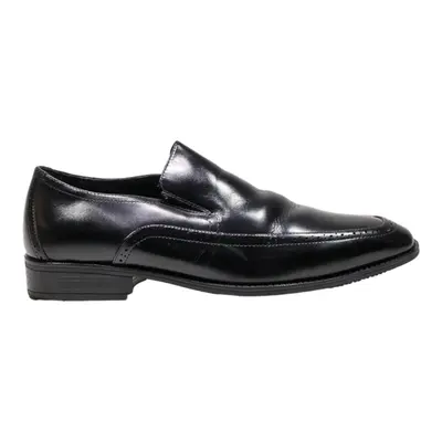 STACY ADAMS Brogue Loafer Shoes Black Leather Mens UK 11