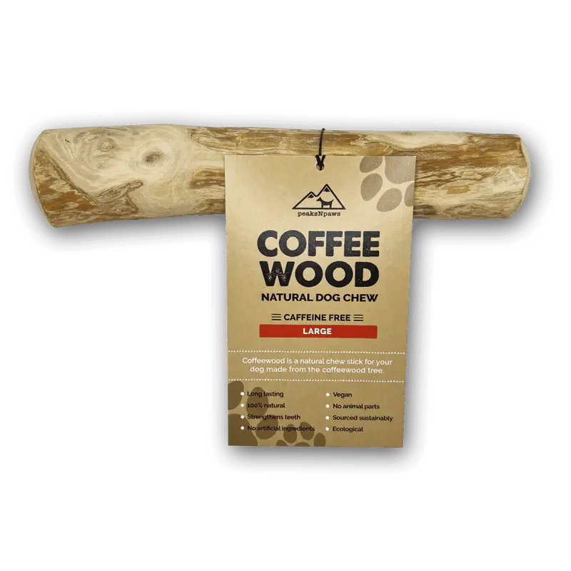 Small Coffee Wood Dog Chew for Dogs Under 20 LBS