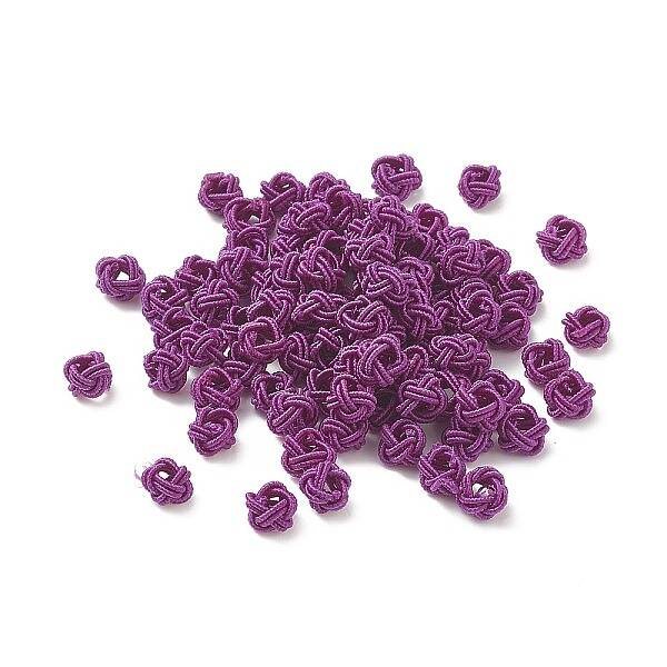 100Pcs Nylon Cord Woven Beads