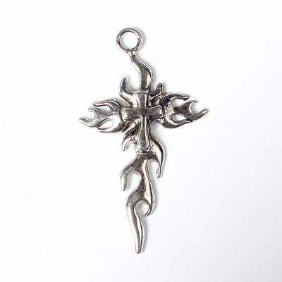 Tibetan Style Tribal Cross Big Gothic Alloy Pendants