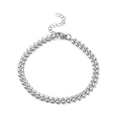Non-Tarnish 304 Stainless Steel Cobs Chain Bracelets for Men Women