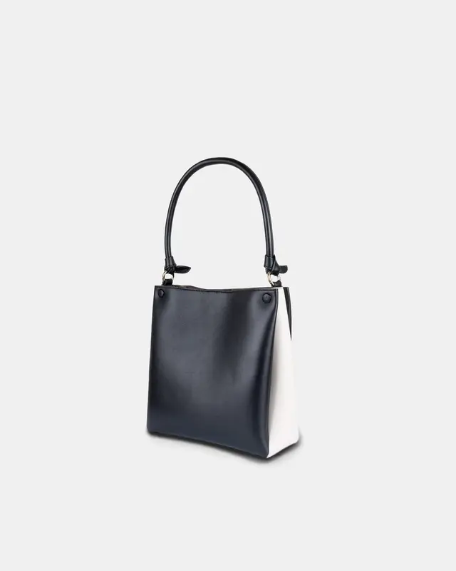 ?? Mini Two-Tone Tote Corn Leather | Color: Oat x Caramel