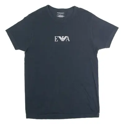 EMPORIO ARMANI Mens T-Shirt Black Crew Neck L