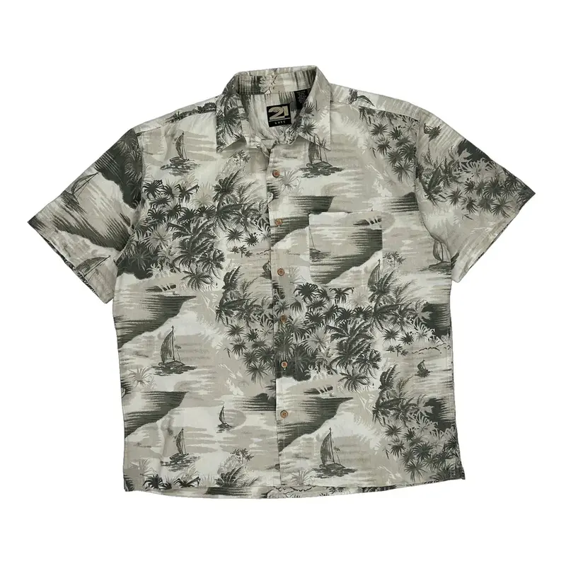 Rue 21 Guys Hawaiian Shirt - Medium Multicoloured Cotton