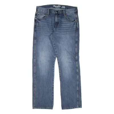 WRANGLER Mens Jeans Blue Regular Straight W34 L31