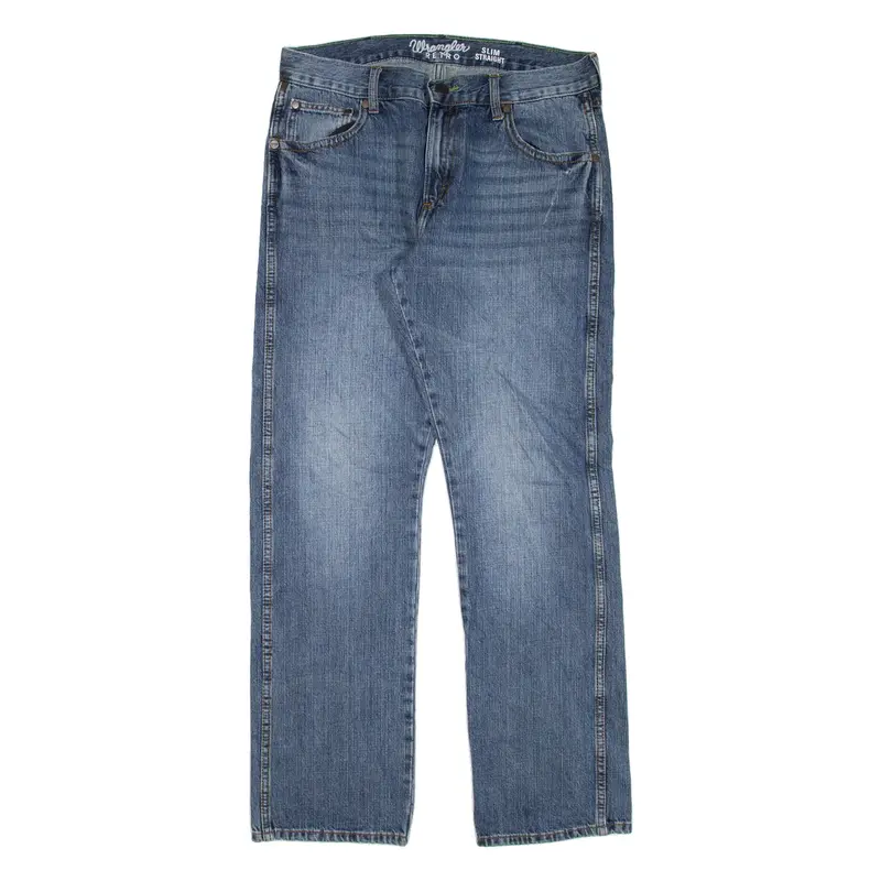 WRANGLER Mens Jeans Blue Regular Straight W34 L31