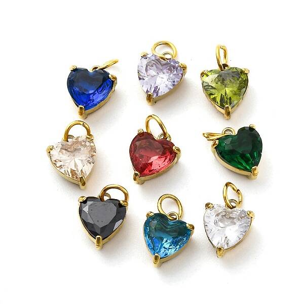 304 Stainless Steel Rhinestone Pendants