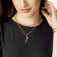FaithHeart Italian Horn Necklace Cornicello Pendant for Men Women