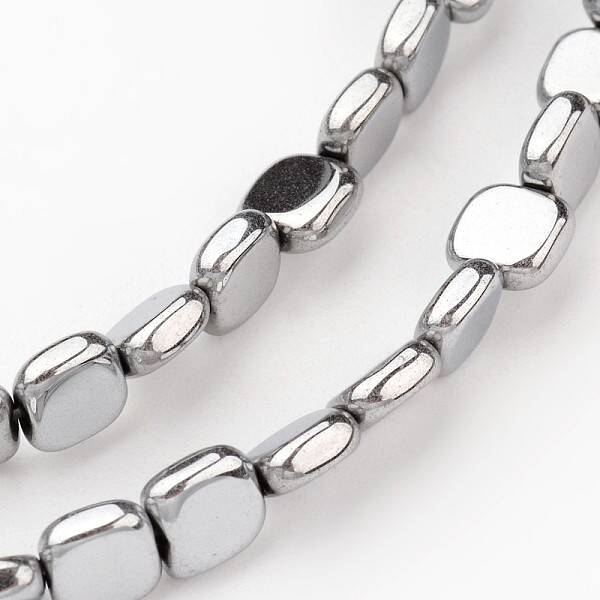 Electroplate Non-magnetic Synthetic Hematite Beads Strands