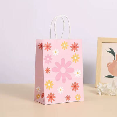 Rectangle with Sunflower Pattern Paper Gift Bags