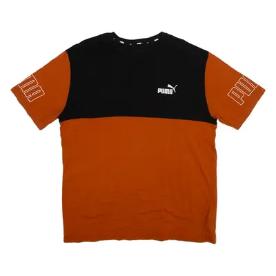 PUMA Mens T-Shirt Orange L