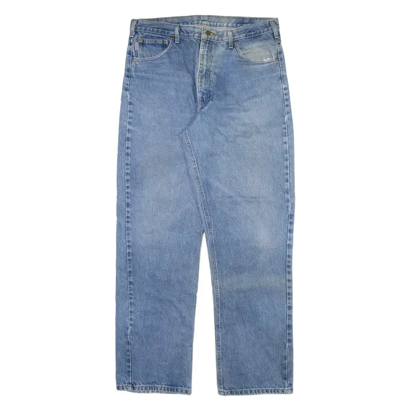 CARHARTT Mens Jeans Blue Relaxed Straight W35 L33