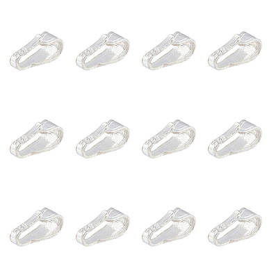 12Pcs 925 Sterling Silver Snap on Bails
