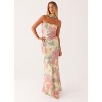 Women Floral Off Shoulder Long Tube Dress With Scarf Summer Casual Sleeveless summer outfits