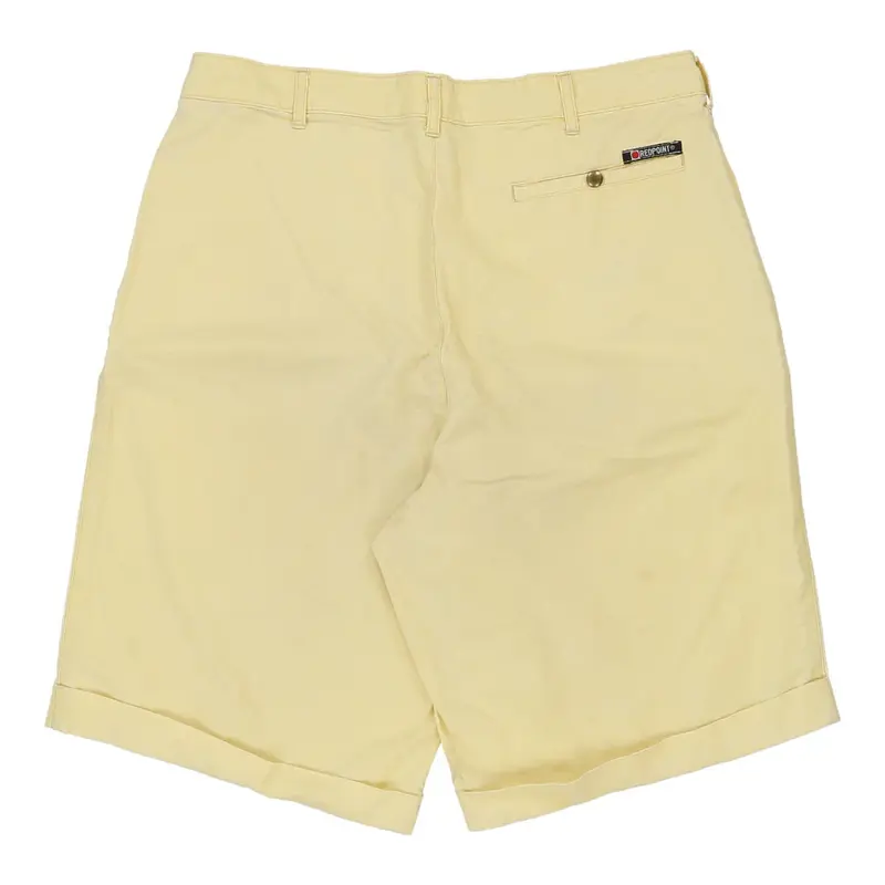 Red Point Shorts - 32W 11L Yellow Cotton