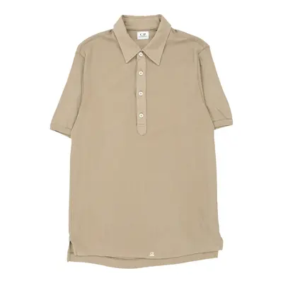 C.P. Company Polo Shirt - Small Brown Cotton