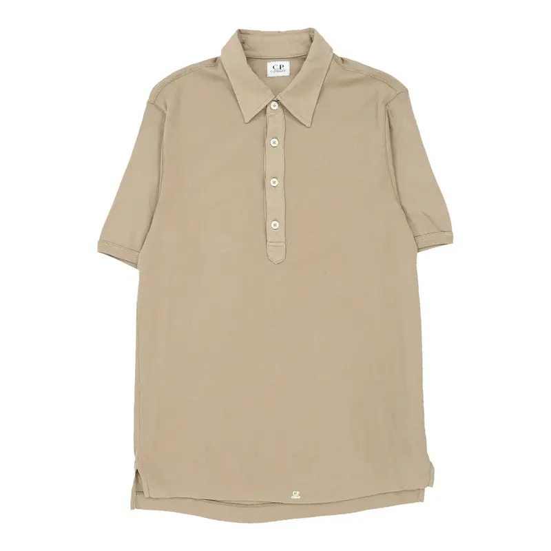 C.P. Company Polo Shirt - Small Brown Cotton