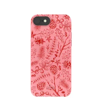 Bubblegum Pink Festive Forest iPhone 6/6s/7/8/SE Case