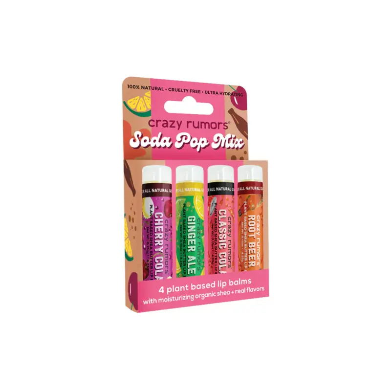 Crazy rumors Soda Pop Lip Balm Mixed Pack