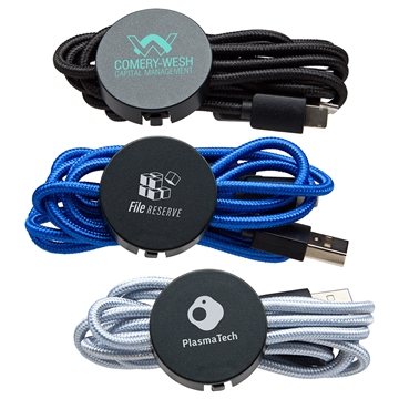 100 Promotional Triplex 3-in-1 Light-Up Charging Cable - ...