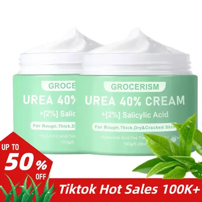 Urea Cream 40 Percent For Feet Plus 2% Salicylic Acid Foot Cream and Hand Cream, With Aloe Vera and Tea Tree For Deep Moistur...