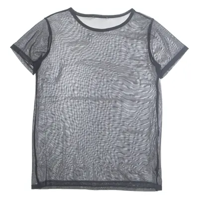 Sheer Womens Top Black M