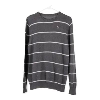 Abercrombie & Fitch Jumper - Large Grey Cotton