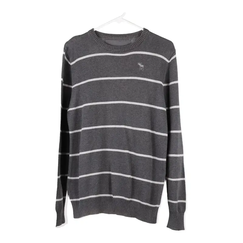 Abercrombie & Fitch Jumper - Large Grey Cotton