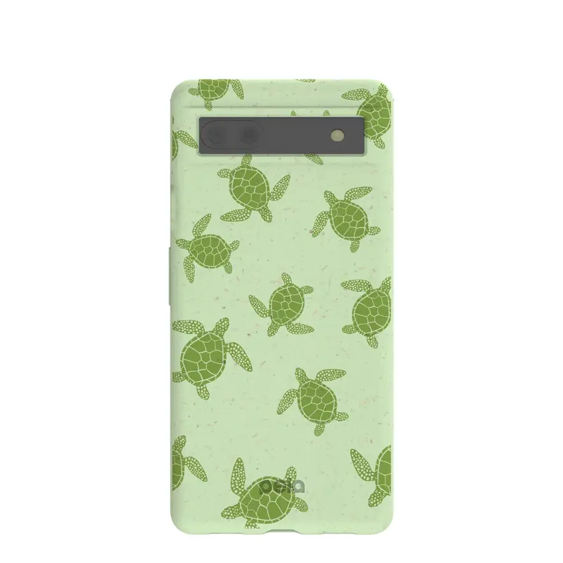 Sage Green Tiny Turtles Google Pixel 6a Case