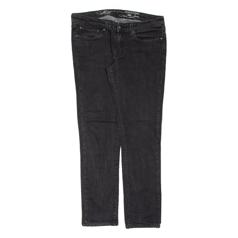 LEVI'S Slight Curve Womens Jeans Black Slim Straight W30 L30