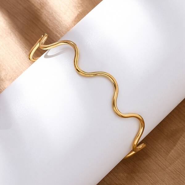 304 Stainless Steel Cuff Bangle for Women