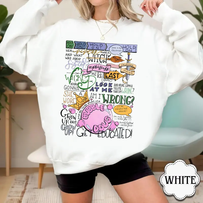 The Wicked Witch of the East Bro Sweatshirt, Her Sister Was A Witch Crewneck, Wizard Movie Fan Shirt,Musical Fan Gift, Wicked...