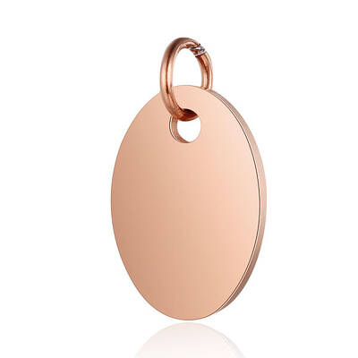 Ion Plating(IP) 304 Stainless Steel Stamping Blank Tag Charms