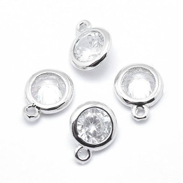 Brass Cubic Zirconia Pendants